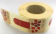 Etikety na roli digitálně potištěné pro krabičky s brusinkovými müsli tyčinkami